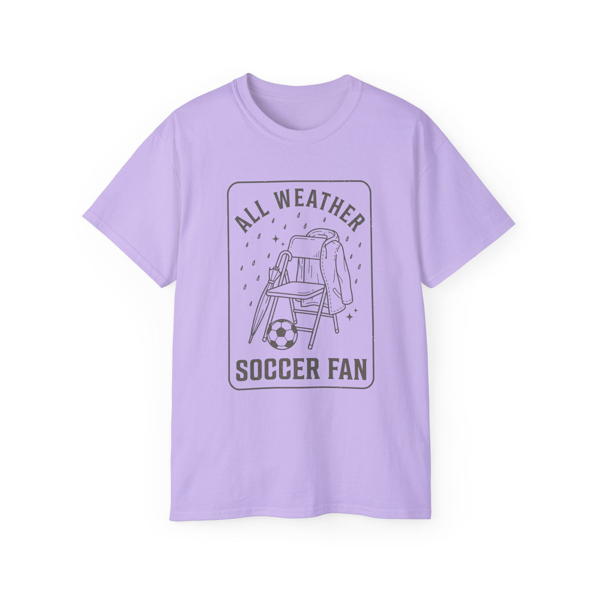 All Weather Soccer Fan T-Shirt — Outdoor Soccer Supporter Tee