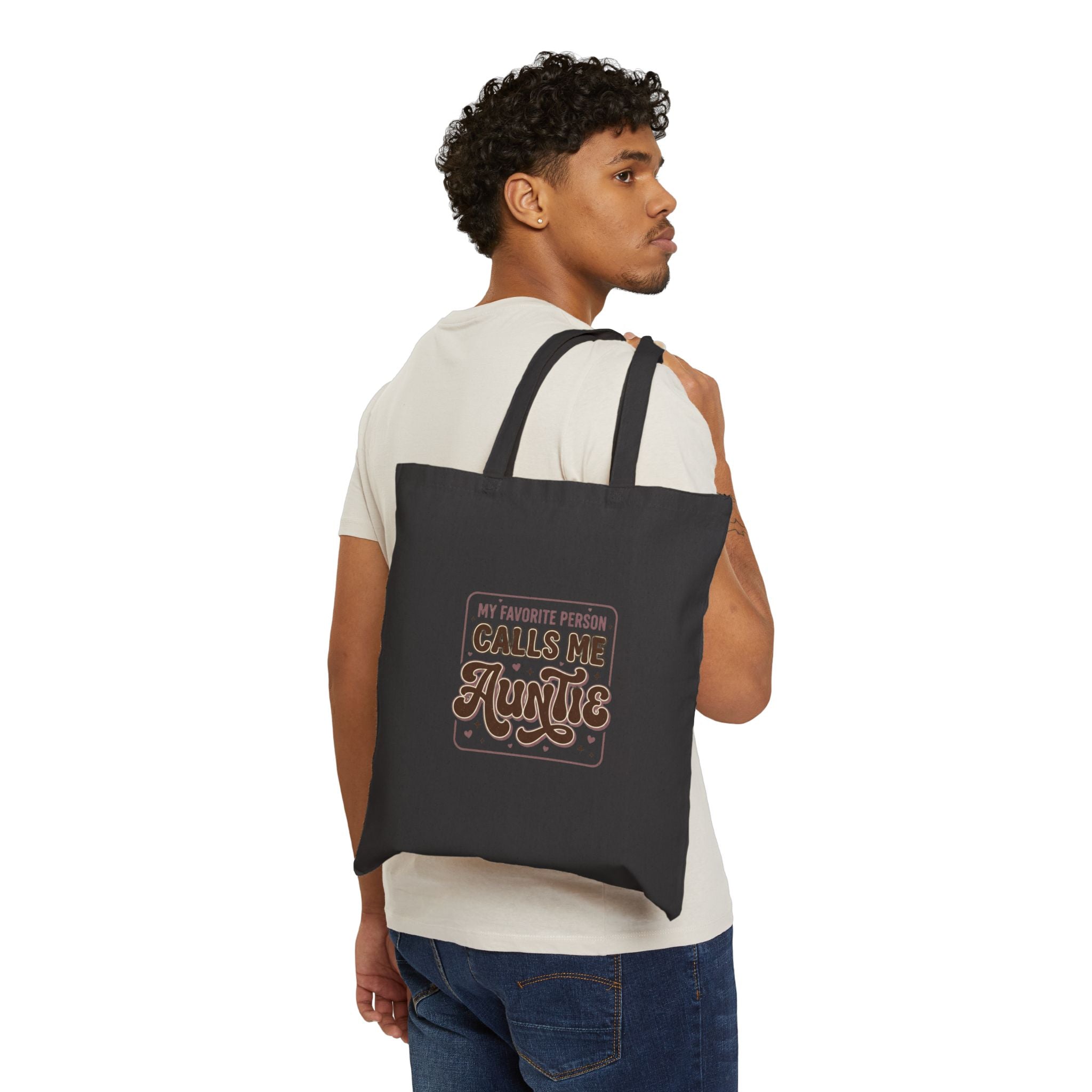My Favorite Person Calls Me Auntie Tote | Auntie Canvas Bag