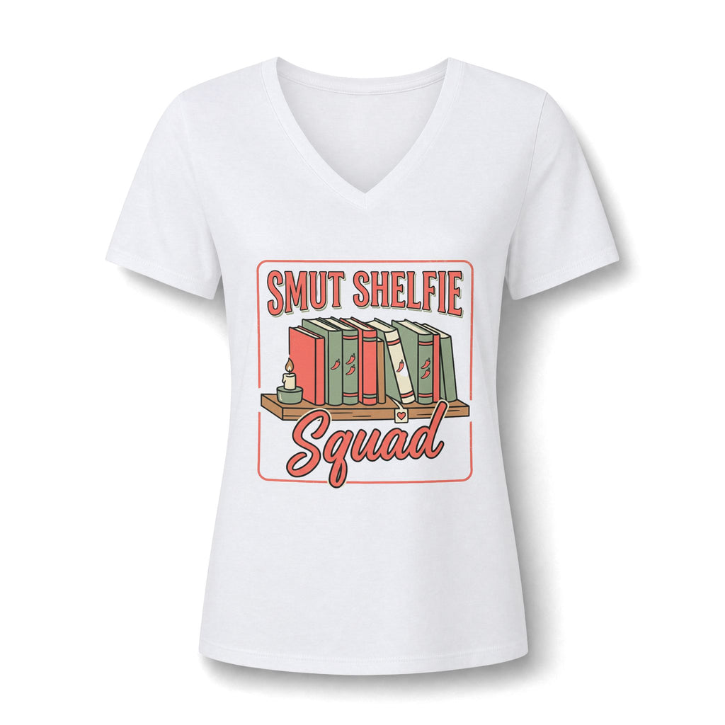 Smut Shelfie Squad V-Neck Tee