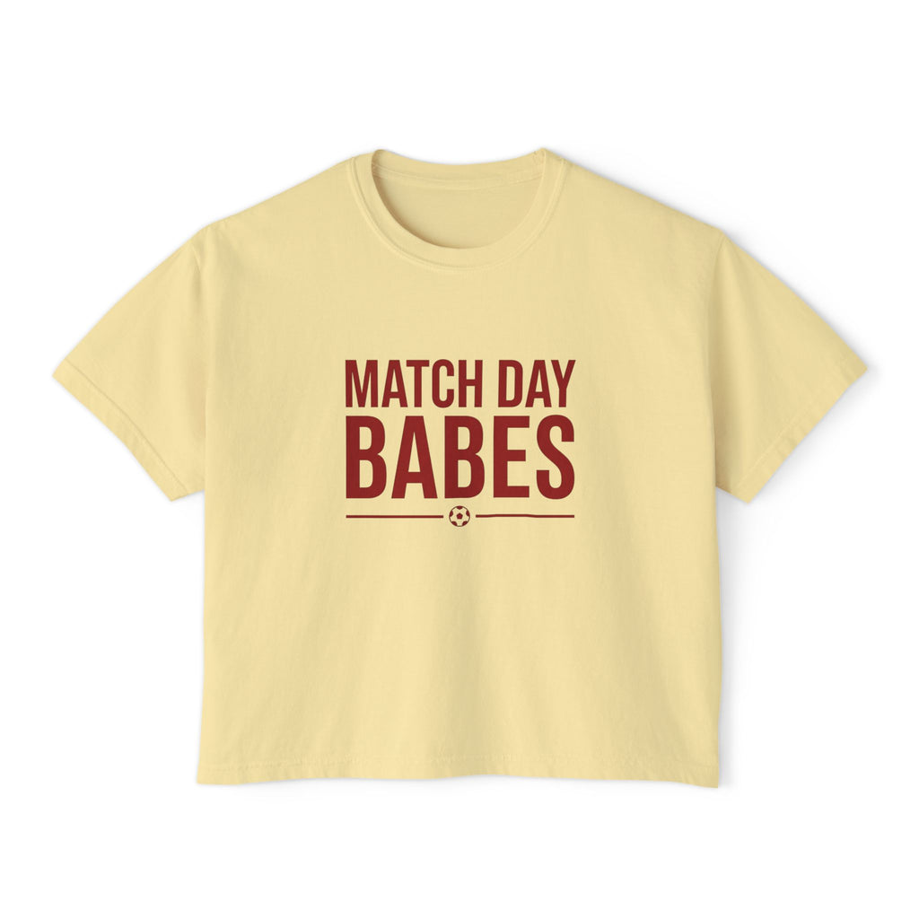 Match Day Babes Women's Boxy Tee – Soccer Game Day Shirt