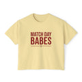 Match Day Babes Women's Boxy Tee – Soccer Game Day Shirt