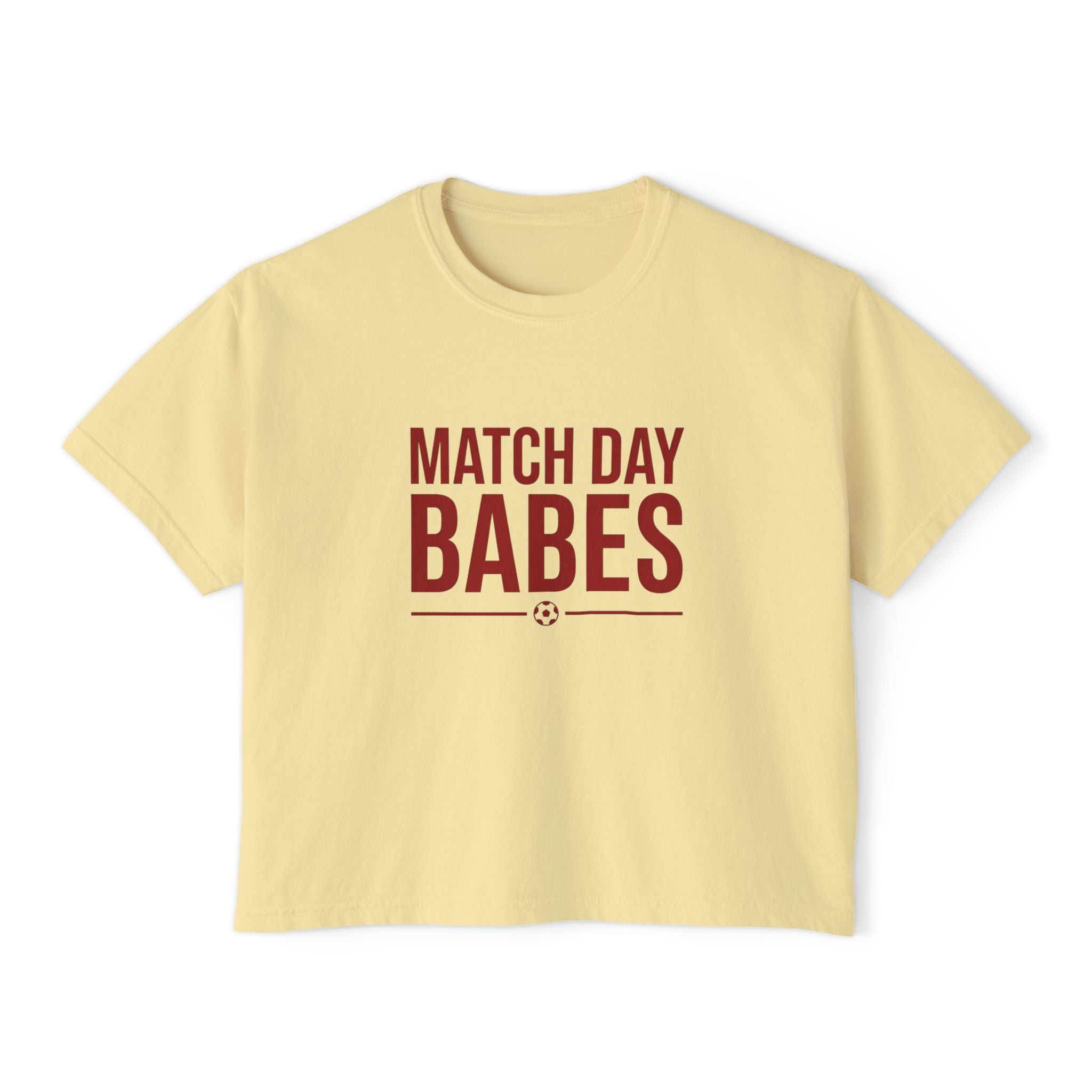 Match Day Babes Women's Boxy Tee – Soccer Game Day Shirt