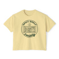 Spicy Shelf Society Women's Boxy Tee — Book Lover Reading Club Graphic Shirt
