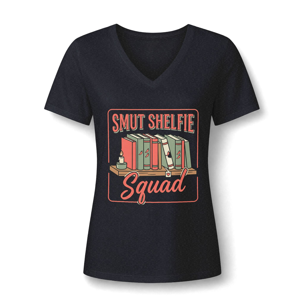 Smut Shelfie Squad V-Neck Tee