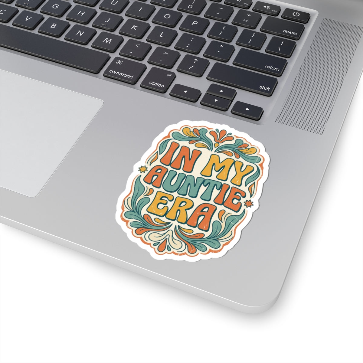 In My Auntie Era Kiss-Cut Sticker | Retro Floral Auntie Pride