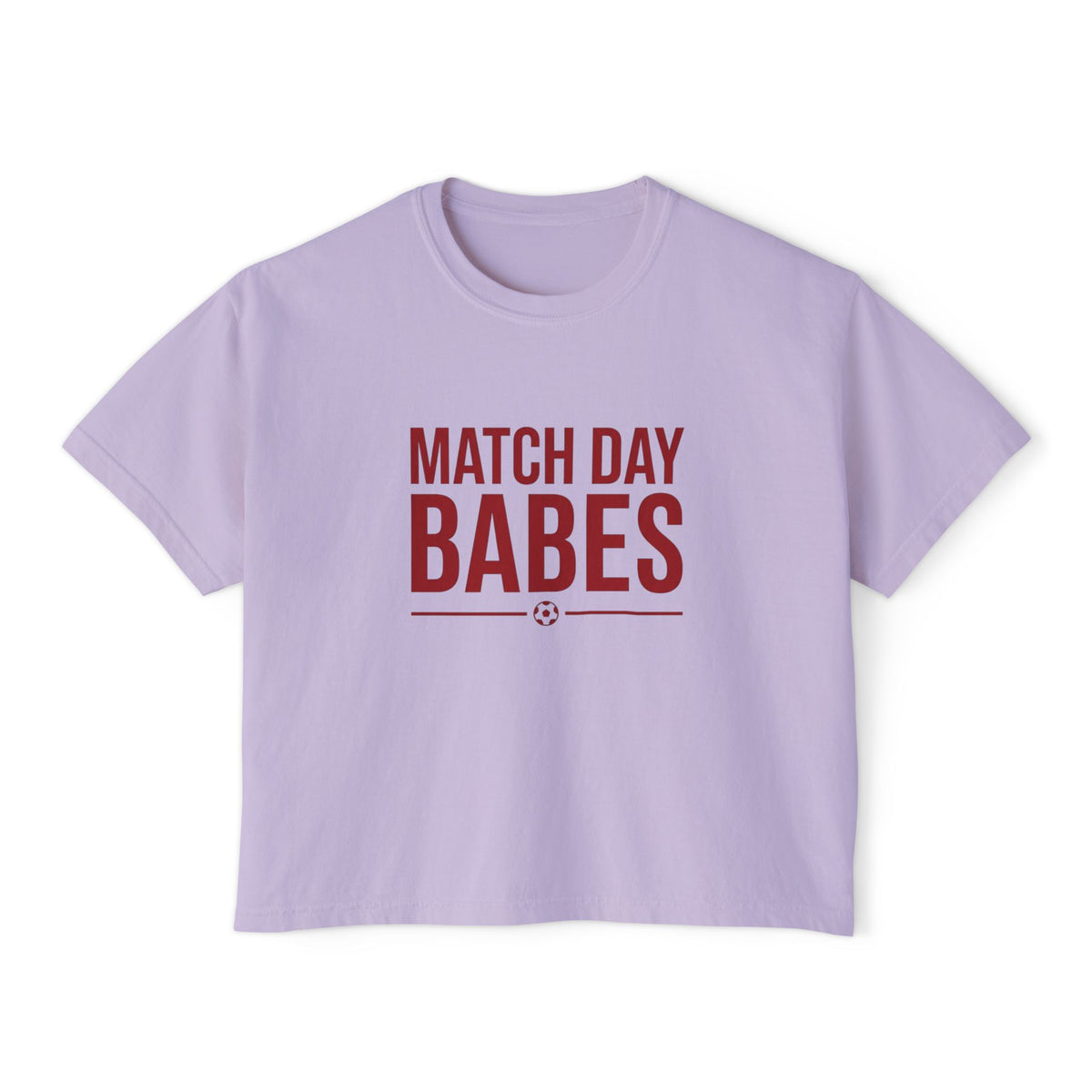 Match Day Babes Women's Boxy Tee – Soccer Game Day Shirt