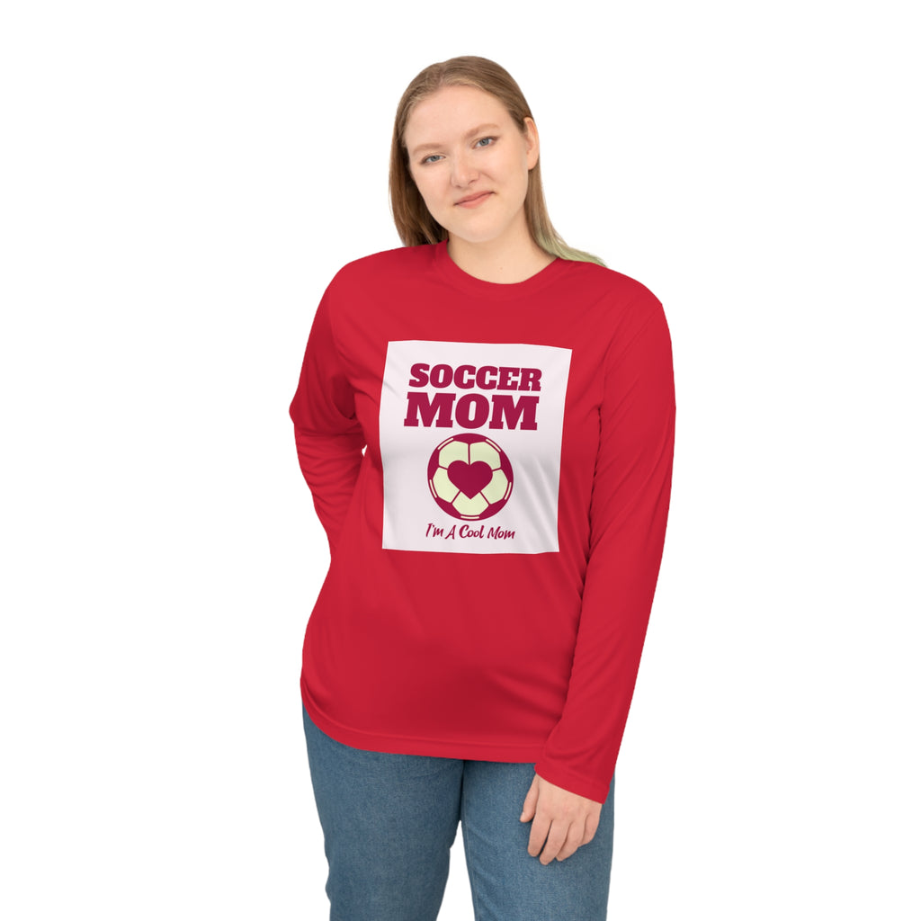 Soccer Mom Performance Long Sleeve — "I'm A Cool Mom" Athletic Shirt