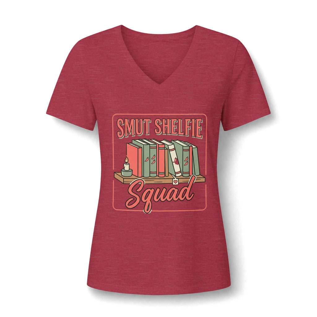Smut Shelfie Squad V-Neck Tee