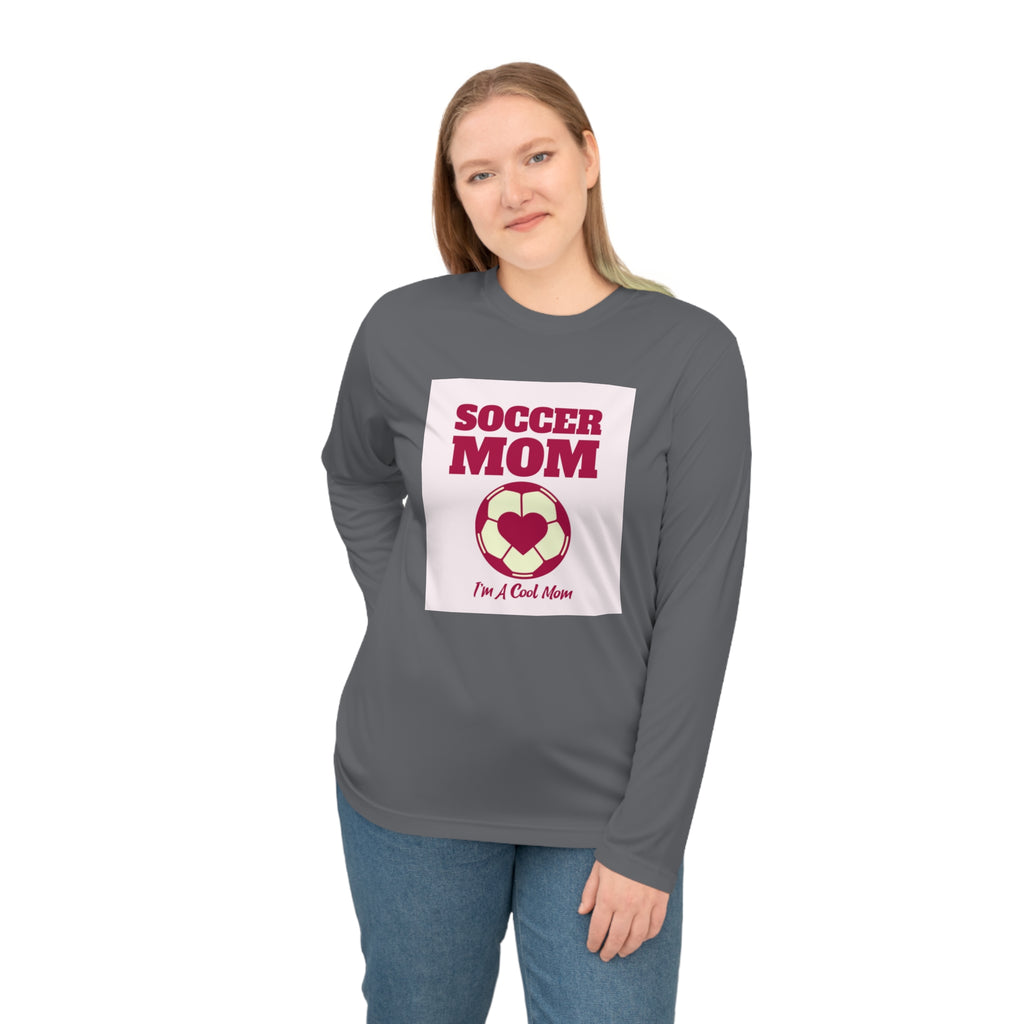 Soccer Mom Performance Long Sleeve — "I'm A Cool Mom" Athletic Shirt