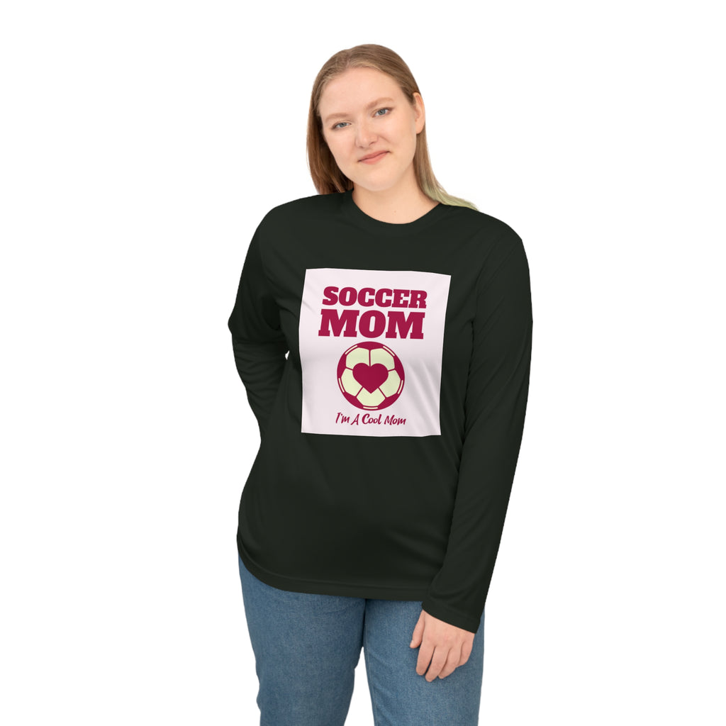 Soccer Mom Performance Long Sleeve — "I'm A Cool Mom" Athletic Shirt