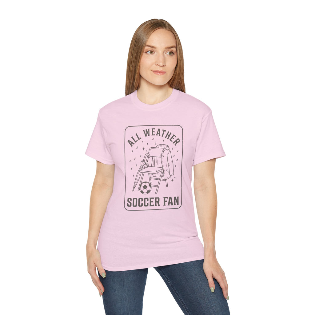 All Weather Soccer Fan T-Shirt — Outdoor Soccer Supporter Tee