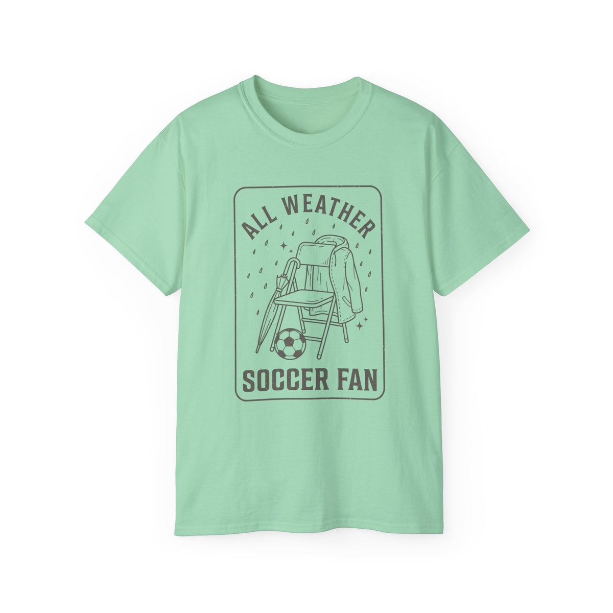 All Weather Soccer Fan T-Shirt — Outdoor Soccer Supporter Tee