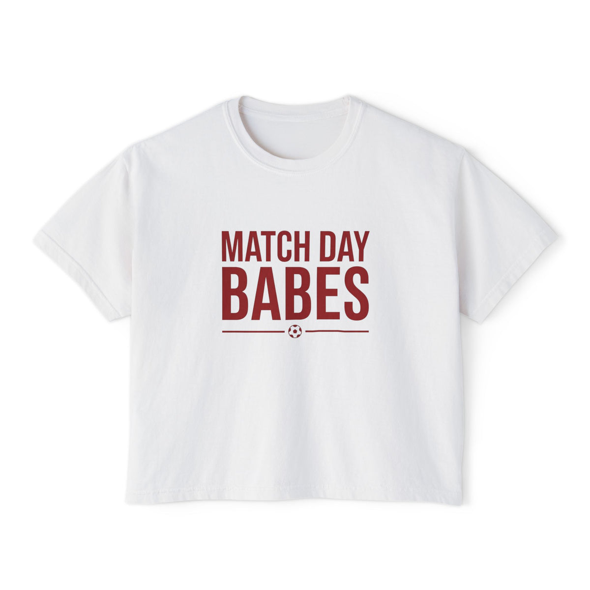 Match Day Babes Women's Boxy Tee – Soccer Game Day Shirt