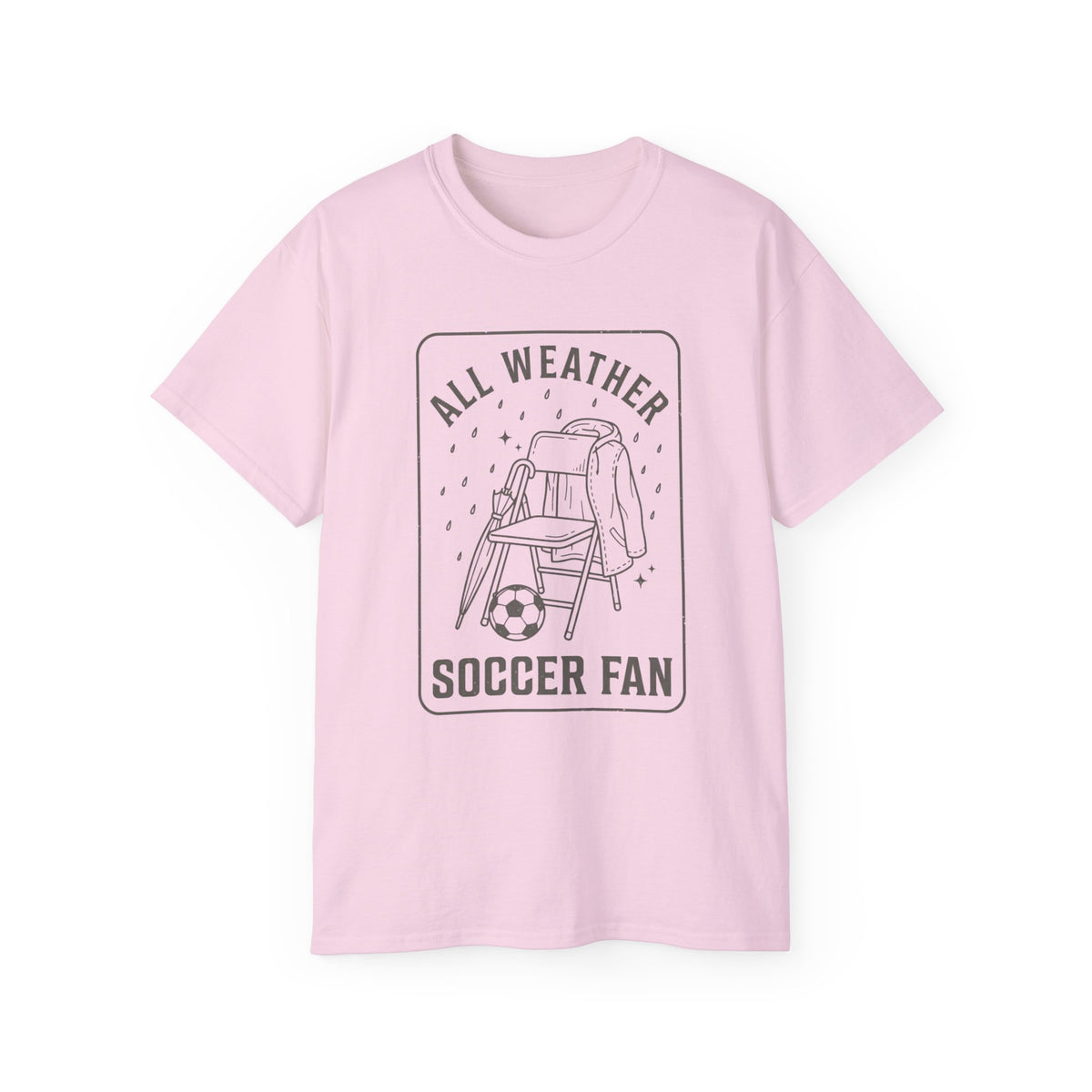 All Weather Soccer Fan T-Shirt — Outdoor Soccer Supporter Tee