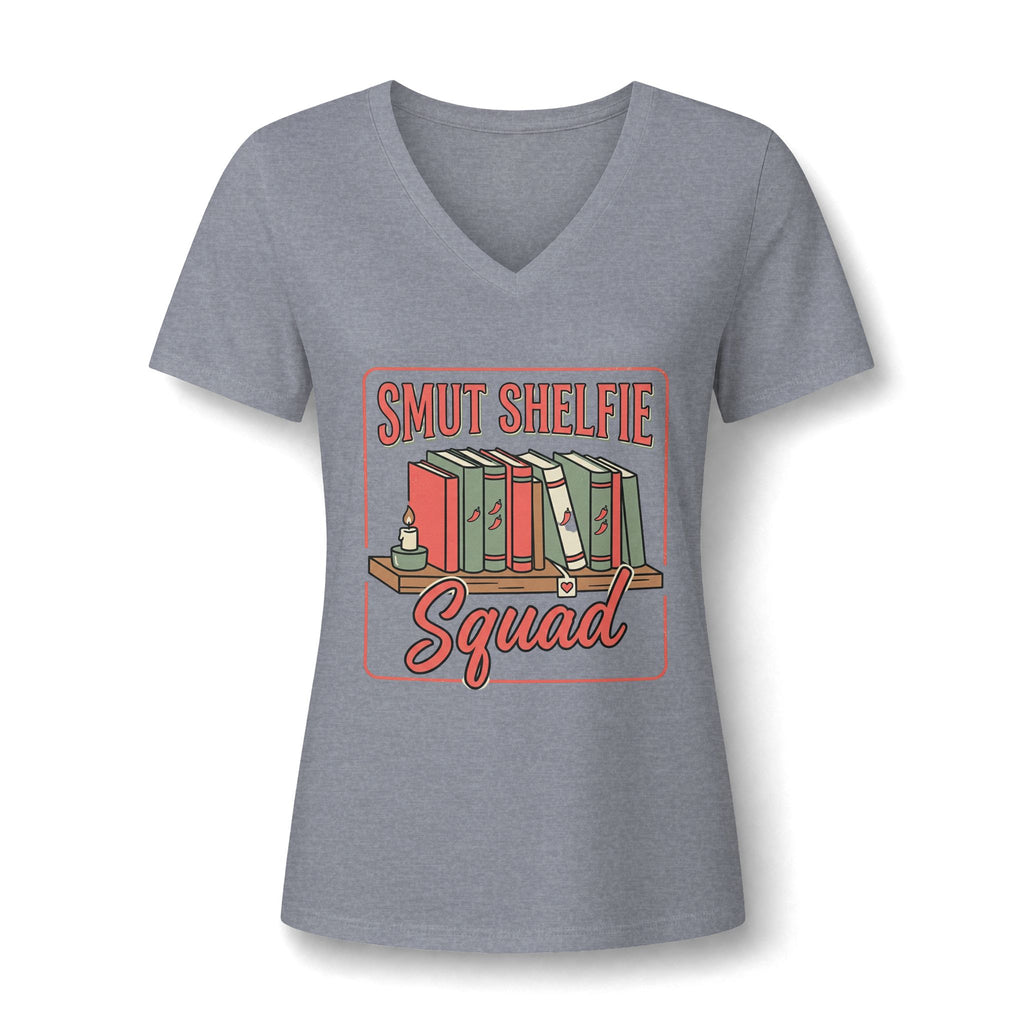 Smut Shelfie Squad V-Neck Tee