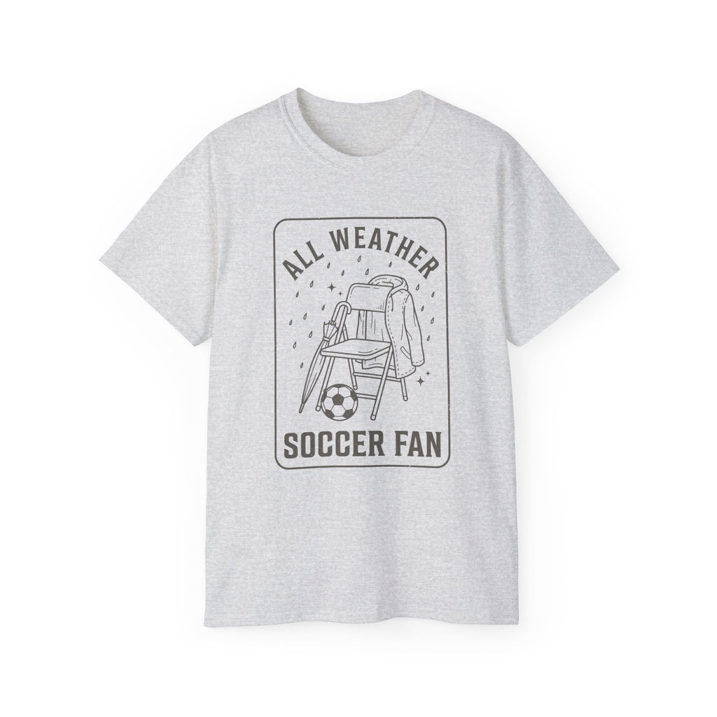 All Weather Soccer Fan T-Shirt — Outdoor Soccer Supporter Tee