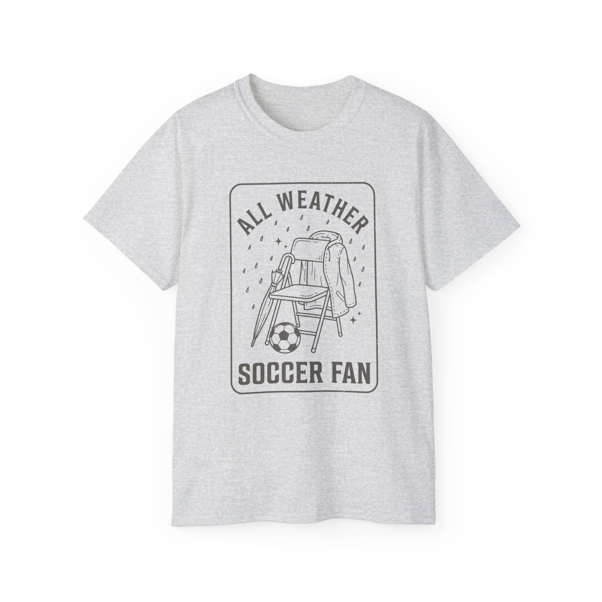 All Weather Soccer Fan T-Shirt — Outdoor Soccer Supporter Tee