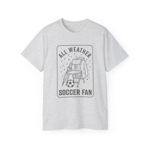 All Weather Soccer Fan T-Shirt — Outdoor Soccer Supporter Tee