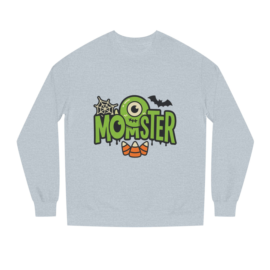 Momster Halloween Sweatshirt — Cute Green Monster Mom Graphic