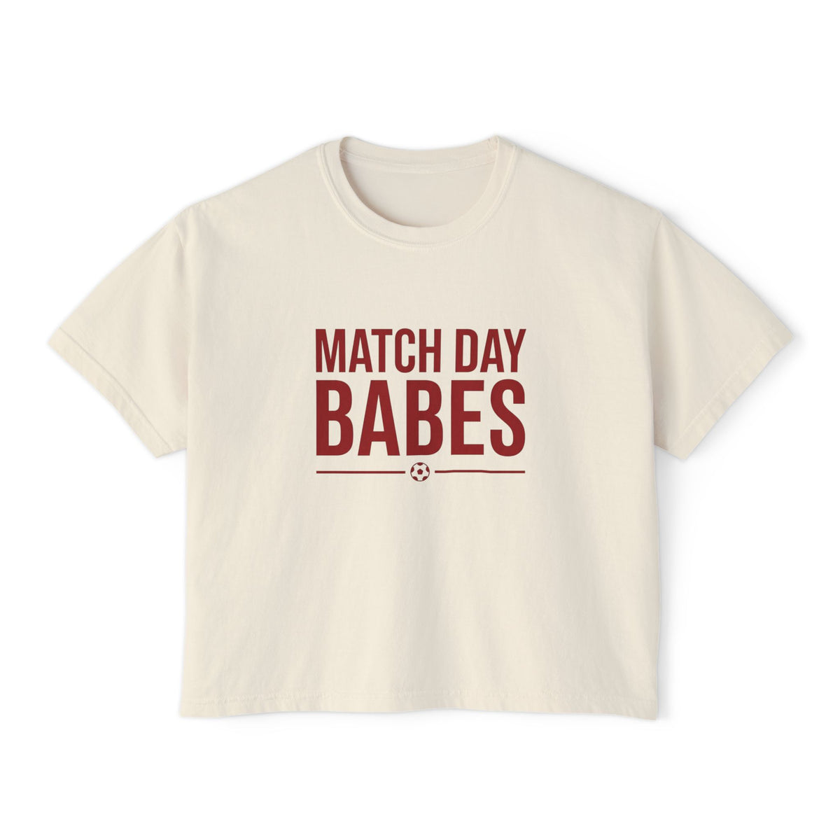 Match Day Babes Women's Boxy Tee – Soccer Game Day Shirt