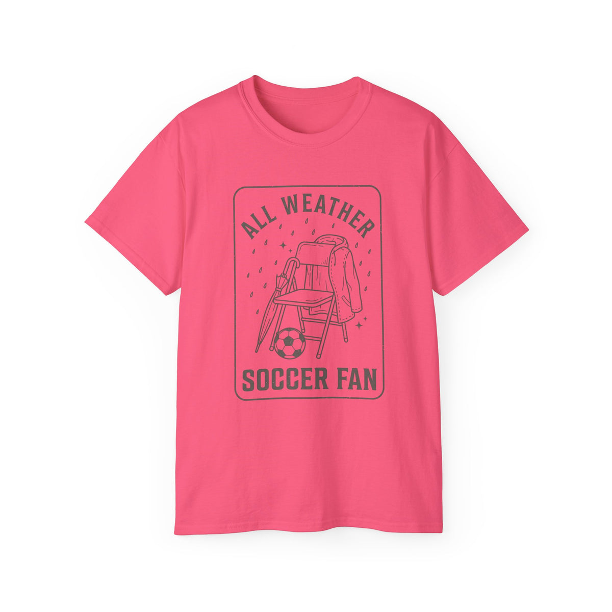 All Weather Soccer Fan T-Shirt — Outdoor Soccer Supporter Tee