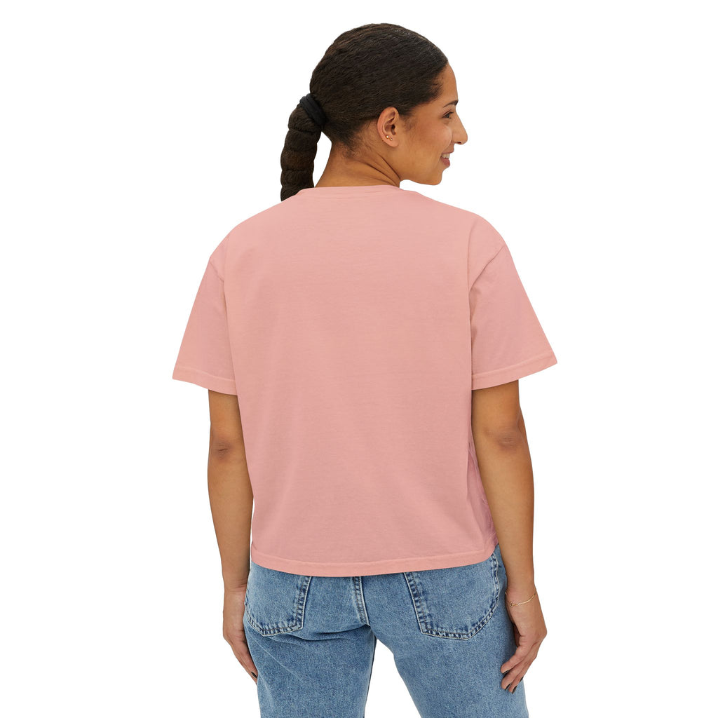 Volleyball Mama Boxy Tee — Retro Volleyball Mom Shirt
