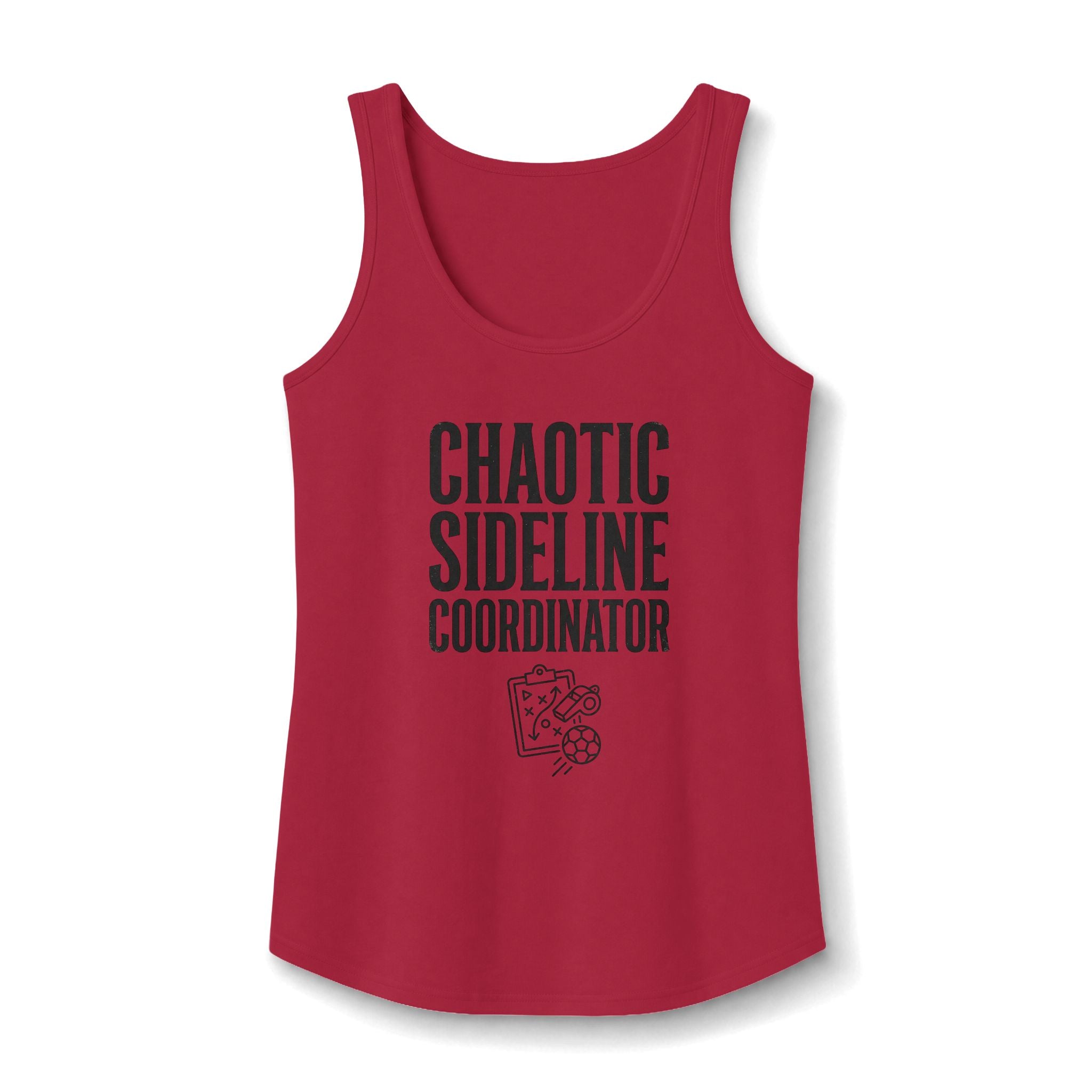 Chaotic Sideline Coordinator Tank Top — Funny Mom Sports Mom Coach Tee