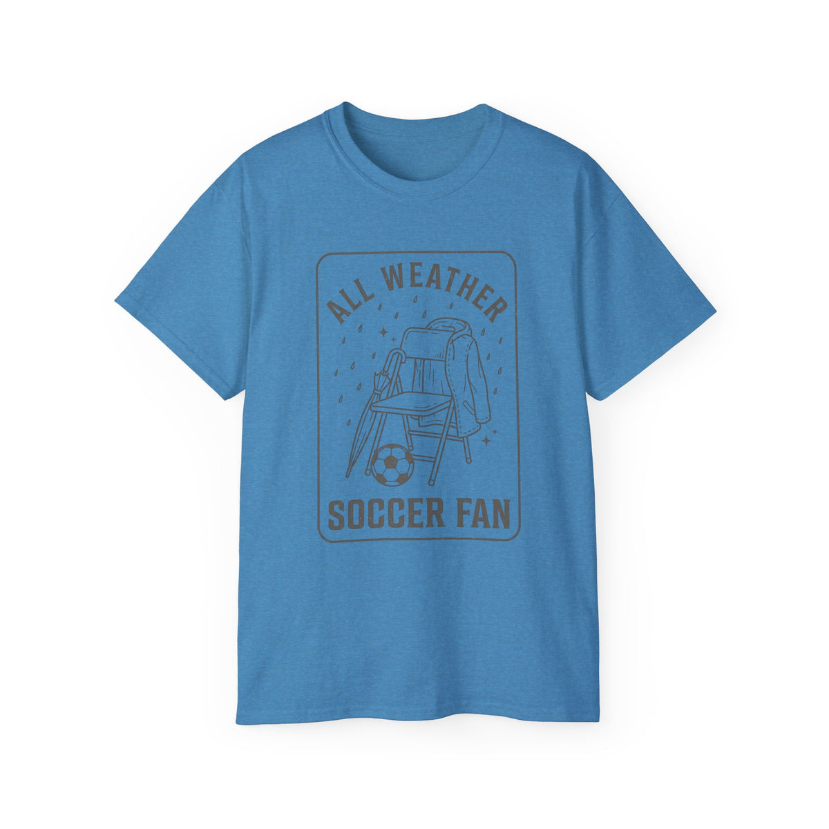 All Weather Soccer Fan T-Shirt — Outdoor Soccer Supporter Tee