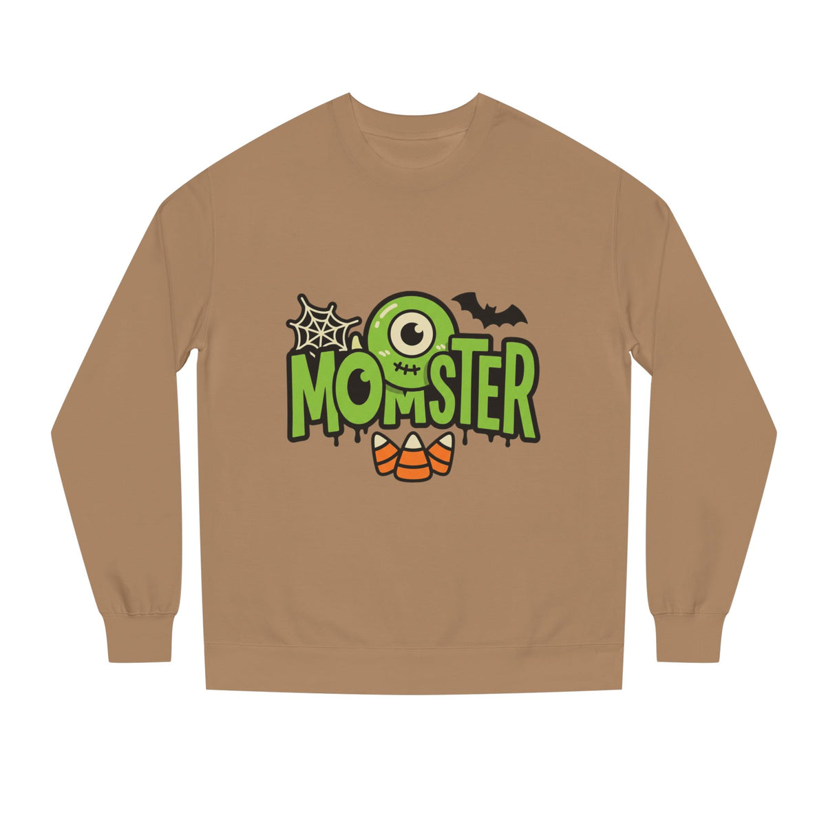 Momster Halloween Sweatshirt — Cute Green Monster Mom Graphic
