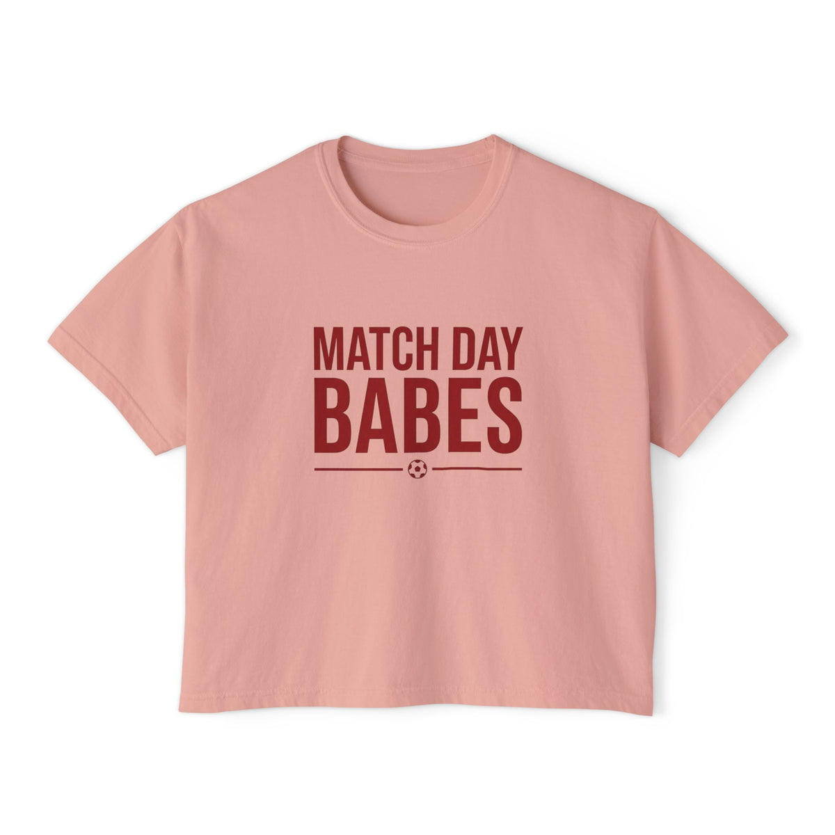 Match Day Babes Women's Boxy Tee – Soccer Game Day Shirt