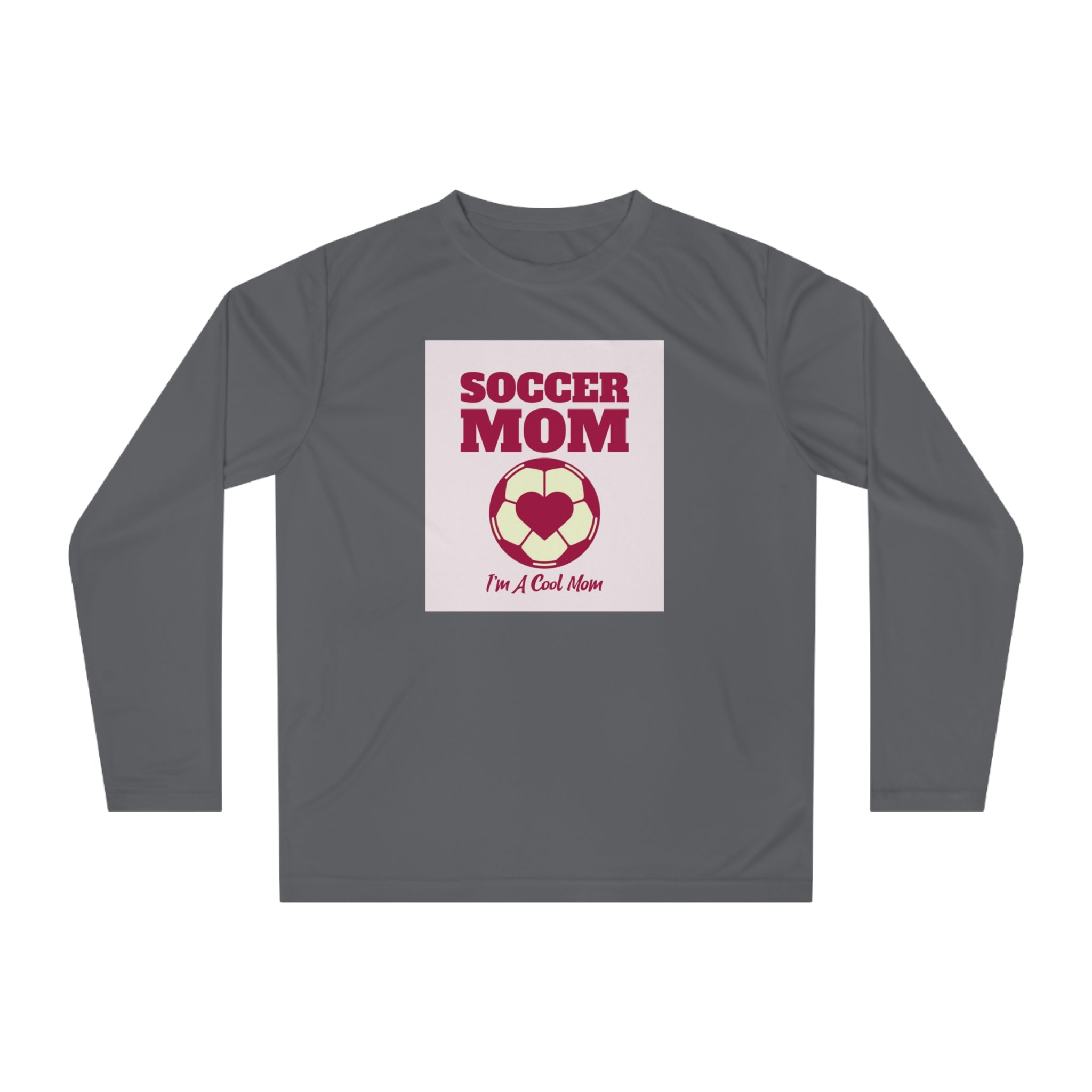 Soccer Mom Performance Long Sleeve — "I'm A Cool Mom" Athletic Shirt
