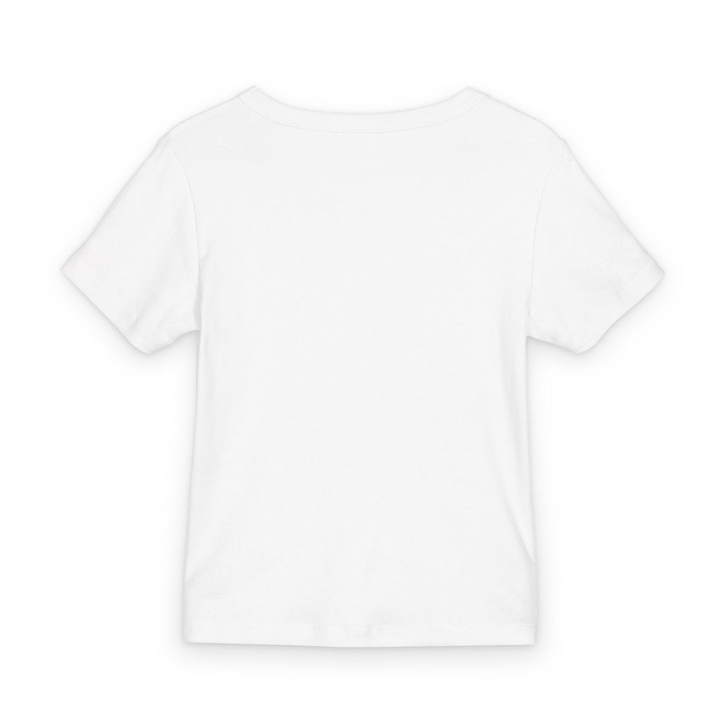 Baseball Mama Baby Tee — Organic Rib Toddler Shirt with Heart Baseball Design