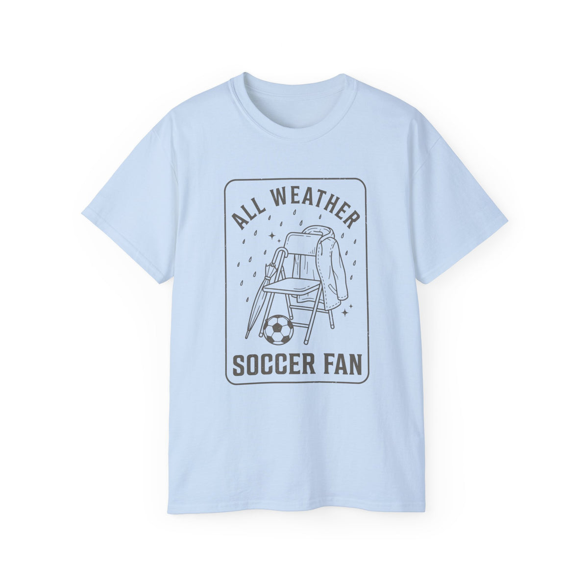 All Weather Soccer Fan T-Shirt — Outdoor Soccer Supporter Tee