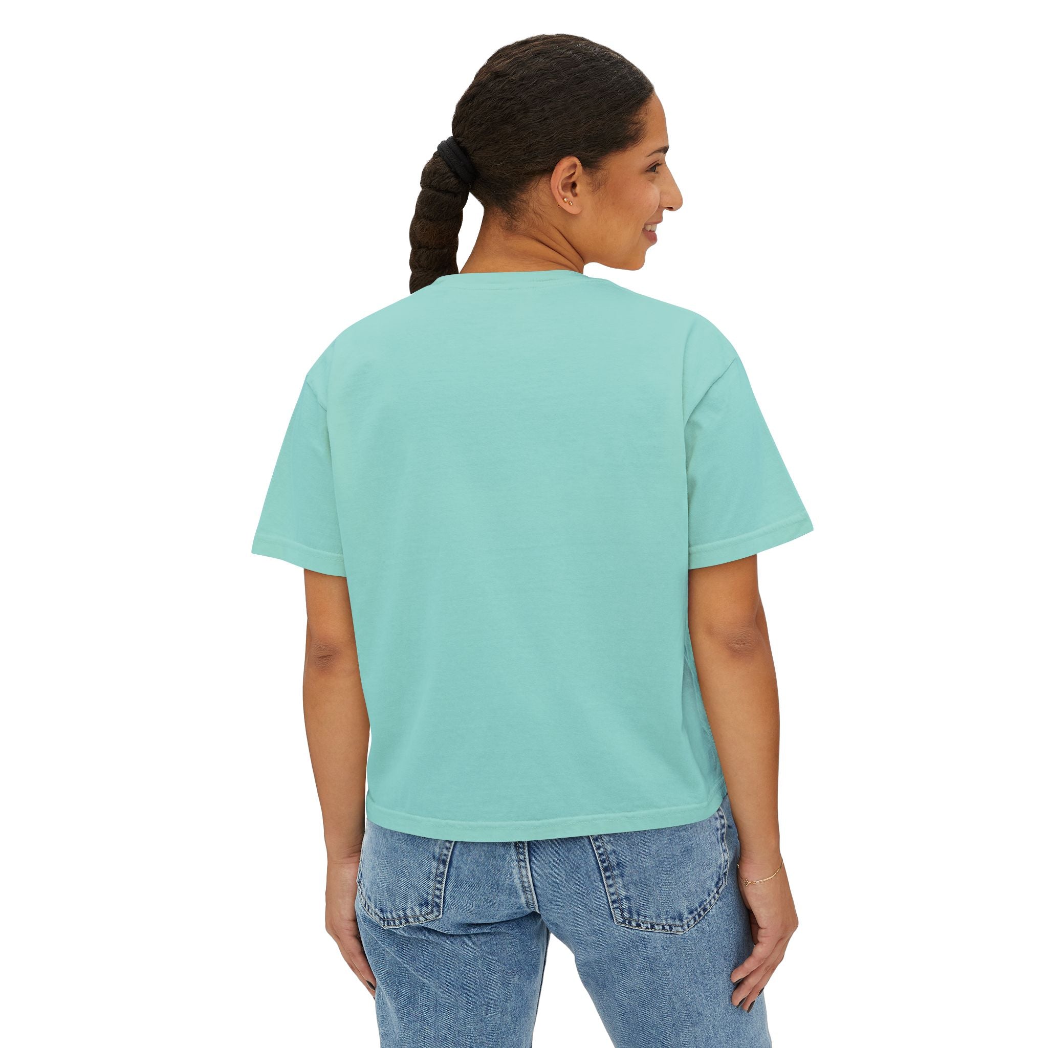 Volleyball Mama Boxy Tee — Retro Volleyball Mom Shirt