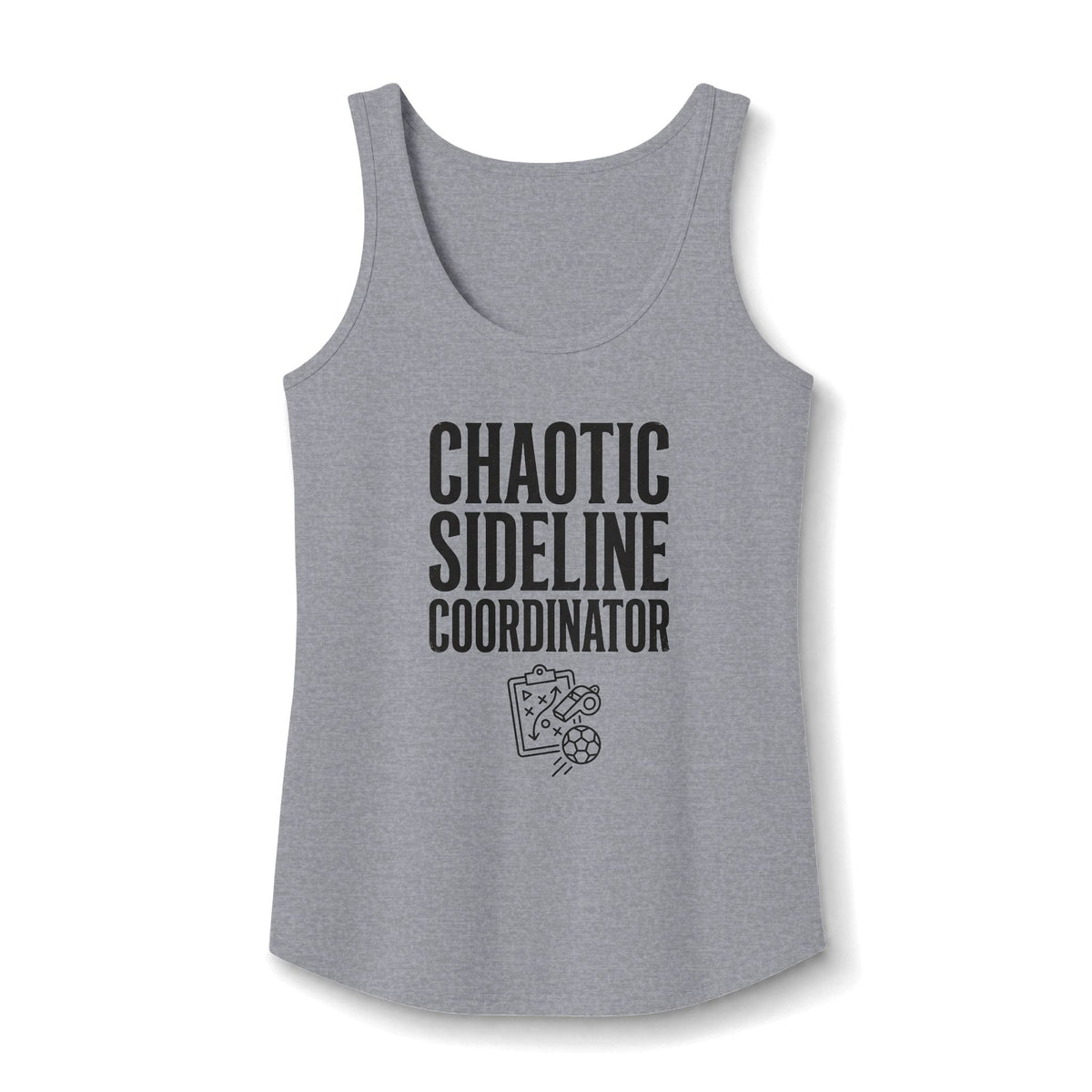 Chaotic Sideline Coordinator Tank Top — Funny Mom Sports Mom Coach Tee