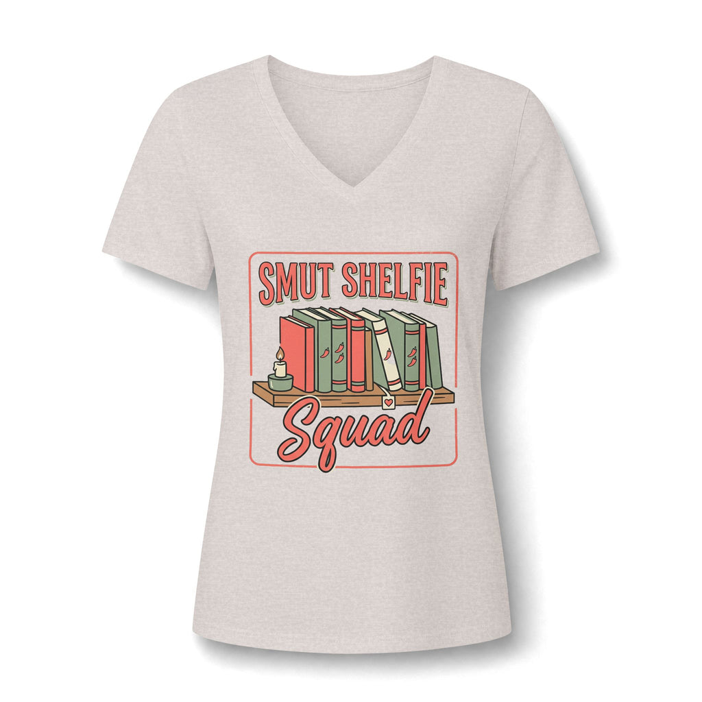 Smut Shelfie Squad V-Neck Tee