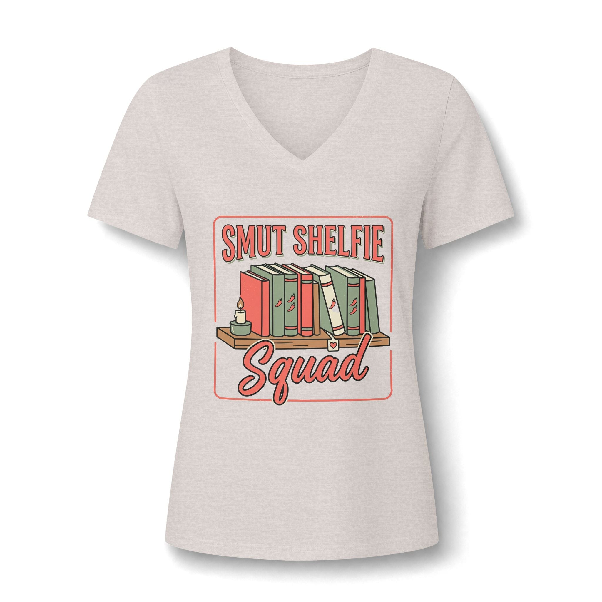 Smut Shelfie Squad V-Neck Tee