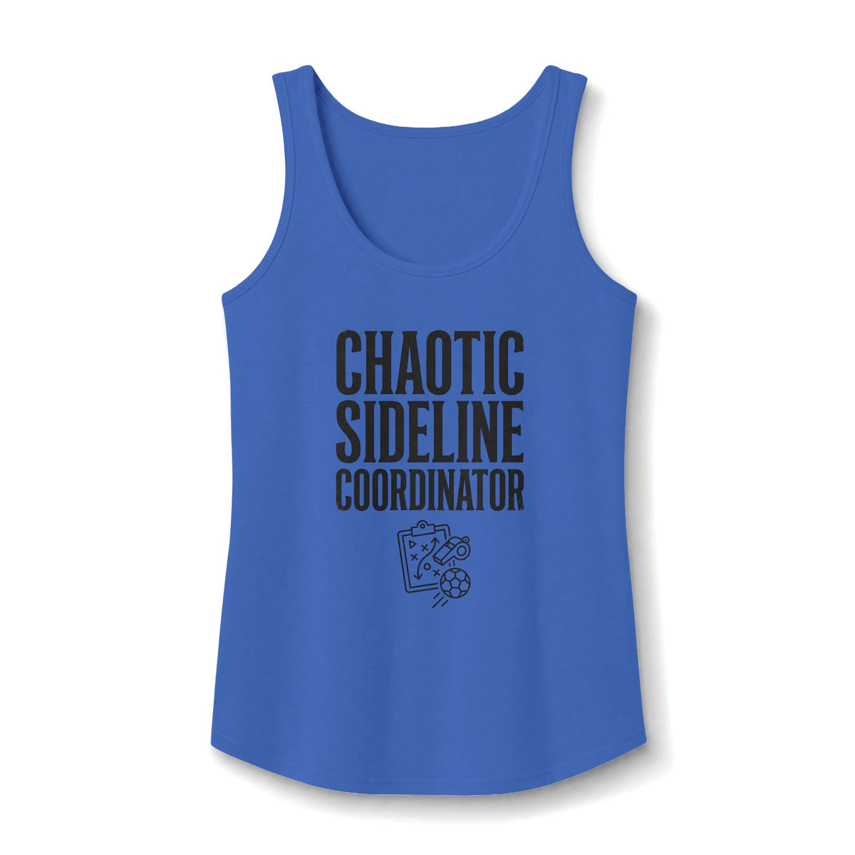 Chaotic Sideline Coordinator Tank Top — Funny Mom Sports Mom Coach Tee