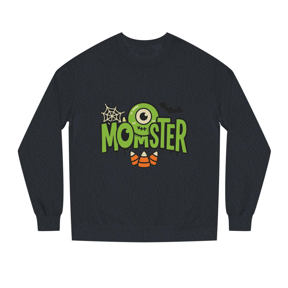 Momster Halloween Sweatshirt — Cute Green Monster Mom Graphic